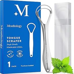 Kliffoo Tongue Cleaner for Men and Women Pack of 2, Dual Scraping Head Tongue Scraper with Case for Reduce Bad Breath & Oral Health Care,Fresh Breath & Bacteria Removal,Safe to Use-Silver (1)-11