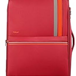 Sportive Premium Large Soft Sided Polyester 360 Degree Wheeling System Luggage|TSA Lock 8 Wheels Large Check-in Expandable Trolley Bag for Travel| Travel Suitcase for Men & Women -78CM(Red)-picture-2