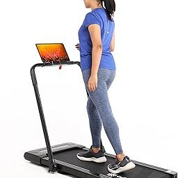 Cult Elite 4 HP Peak DC Motorized | Under Desk Treadmill with Max Speed 10 Km/Hr | Max User Weight 120 Kg for Home Workout with LED Display, Mobile Holder and Remote Access-image-1