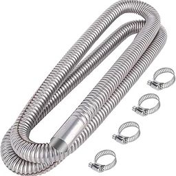 Enakshi® Stainless Steel Exhaust Hose Sturdy Car Auto Parking Air Heater Exhaust Pipe 200cm|Parts & Accessories | Car & Truck Parts | Exhaust | Exhaust Pipes & Tips-image-80