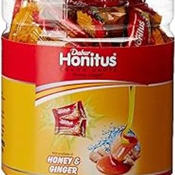 Dabur Honitus Cough Drops Ginger Provides Effective Relief From Cough And Sore Throat, Red - 100 Tablets- 280g-image-23