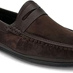 Men's Loafers Handcrafted Slip-On Shoes Leather Driving Suede Moccasin Soft Cushioned Footbed with TPR Sole Lightweight, Comfortable, Flexible for Party and Office-image-6