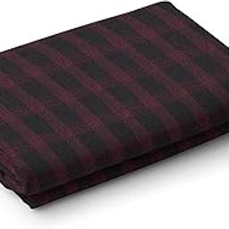 Purple Wine Checks Terry Rayon Suit/Trouser Fabric for Men (Purple Wine Checks, Free Size) (3 metre for suit (Small-Large))-picture-29