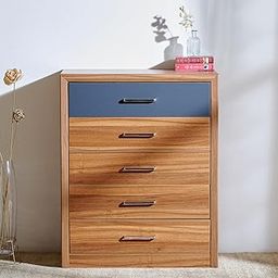 Home Centre Quadro Chest of 5 Drawers - Brown-picture-15