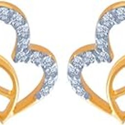 Gold and Diamond Stud Earrings for Women-image-78