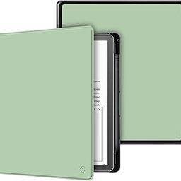 Fintie Slim Case for Kindle Scribe - [Built-in Pen Holder] Lightweight PU Leather Folio Cover with Auto Sleep Wake for 10.2" Kindle Scribe 2022 Released, Agave Green-picture-27