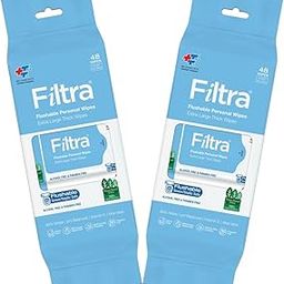 Filtra® Flushable Personal Wipes | 99% Water Wipes | 100% Flushable & Septic Safe | Baby Wipes | Toilet Wipes | Intimate Wipes | Menstrual Wipes | Hygiene Wipes| Surface Wipes | Travel Wipes | Fragrance Free | Zero Alcohol & Parabens | Latest Technology - 100% Plant Based, Flushable, Biodegradable | 8 Wipes/Mini Pack, 6 Mini Packs/Bag = 48 Wipes (48 count (Pack of 2) - 96 Wipes)-image-34