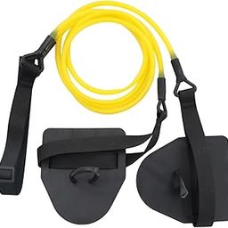 LOOM TREE® Resistance Bands Workout Bungee Cords Fitness Swimming Arm Trainer Strength Yellow 20lbs| Fitness, Running & Yoga | Fitness Equipment & Gear | Resistance Trainers-image-56