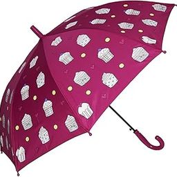 Prisma Collection Dark Pink Color Changing Umbrella for Kids - Rain Umbrella for Girls - Pink Cupcake Pattern - Waterproof, Anti-UV, Lightweight Stick Umbrella-image-7