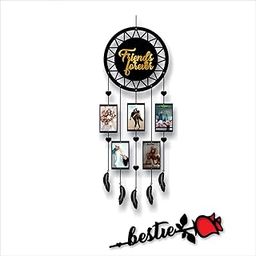 ColorSplash Dream Catcher with 5 Photos to Gift Your Friends on Birthday and Friendship Day (Modern, 20x50cm)-image-50
