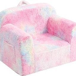 Tiita Kids Sofa, Chirldren Couch with Carrying Handle & Side Pockets, Kids Foam Chair, Toddler Armrest Chair,Kids Read Sofa for Girl Or Boy, Colorful-image-7