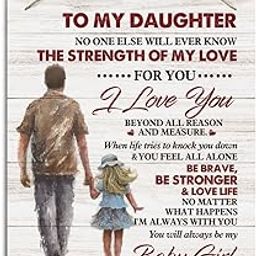 Inspirational Wall Decor - Decorative Hanging Wood Signs for Daughter's Birthday - 'You Will Always Be My Baby Girl' Gift-image-44