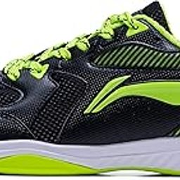 Li-Ning Ultra IV Non-Marking Cushion Badminton Shoe (Black, Lime, 4 UK, Unisex)-image-86