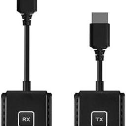 ETZIN Wireless HDMI Transmitter and Receiver 1080P,Wireless HDMI Sender 2.4G/5G 165FT Plug & Play Portable Extender for Streaming Video/Audio to HDTV/Projectors/Monitors 50M/165FT EPL-1417H-7