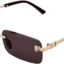 Fashion Square Rimless Sunglasses Women Men Small Frame Rectangle Non Polarized UV Protection Sunglass-13