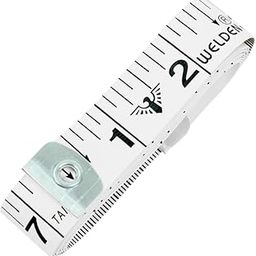 WELDEN Soft Tape Measure Double Scale Body Sewing Flexible Ruler for Weight Loss Medical Body Measurement Sewing Tailor Craft Vinyl Ruler 150CM 60 IN -1Pc (Pristine White)-image-16