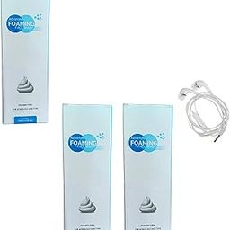 OLNATURES acne and oil free skin advance foaming face wash daily using 100 ml pack of 3 free earphone-image-21