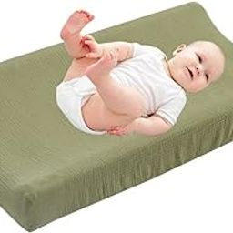 ikasus Changing Pad Cover for Boys Girls Changing Table Cover Diaper Changing Pad Cover Sheets Baby Changing Mat Cover Cotton Changing Pad Covers Soft Comfy Cradle Sheets Removable Cover-11