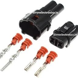 Divye Electronics 2 Pin Way Male Female Waterproof Connector for Electric Bike/Two Pin Automotive (5set)-image-30