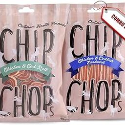 Combo of Chip Chop Dog Treat, Healthy Nutritious Treat, Chicken & Codfish Sandwich, and Chicken & Codfish Rolls, Easily Digestible Treats, Suitable for All Dog Breeds, 70 GMS Each.-image-73