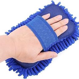 Nirvik:(Set of 2 Car Washing Sponge with Microfiber Washer Towel Duster for Cleaning Car. Bike Vehicle (Color May Vary)-picture-7