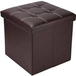 Maison & Cuisine Cardboard Portable & Foldable Storage Stool For Living Room 38X38X38Cm (731) Brown-image-48