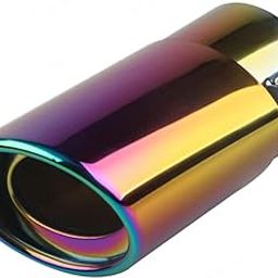 CARIZO Car 60mm Inlet Single Exhaust Muffler Tip Burnt Blue TF-7610, Stainless Steel Finish, High-Performance Car Exhaust Upgrade Compatible with Maruti Suzuki Car 800 MPFi-5