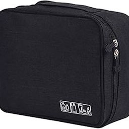 Toiletry Bag for Women/Men Travel Organiser (Black - S11017)-image-77