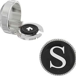 18K White Gold Colour Plated Snap on Button Cover Cufflinks for Men - Stylish Accessories for Casual & Formal Shirts - Ideal Wedding, Birthday, & Anniversary Gift --picture-16