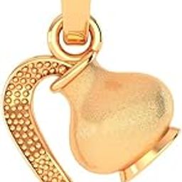 p.c. chandra jewellers 22KT (916) Gold "Aquarius Pour" Horoscope Pendant (Without Chain) for Women & Girls | 0.95g Gold Zodiac Jewellery | Elegant Water Flow Design-picture-24
