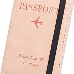 Passport Holder RFID Blocking Travel Wallet for Traveling Business Men Women Pink-image-26