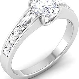 14k (585) White Gold Ring for Women-image-57