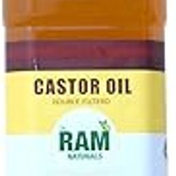 YogiRam Naturals 100% Pure Castor Oil 1l, Pure Hair Oil, Natural Cold-Pressed Castor Oil|Mineral Oil & Silicone-Free|Cold Pressed Oil for Skin & Hair-image-1