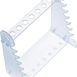 MUHWA Acrylic Pipette Rack, Detachable Pipet Holder with 1.5 cm Hole Diameter Ladder-Shaped Pipette Holder, Pack of One-8
