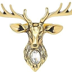 lapel pin for men suit with Golden Classic Deer Design Elegant Brooch Women Office Corporate Party Suit Blazer (Golden) 2099 in a box-48