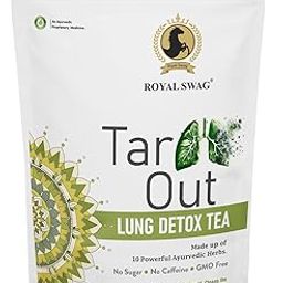 Royal Swag Tar Out Ayurvedic Lung Cleanse Tea 100g | Herbal Tea for Smokers & Pollution Support | Natural Detox Blend with Ayurvedic Herbs-image-7