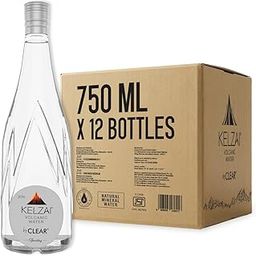 Kelzai Natural Volcanic Mineral Rich Sparkling Water 750ml - Pack of 12 | Perfect for Party Essentials, Office Use, and Everyday Hydration (Glass Bottle)-image-34