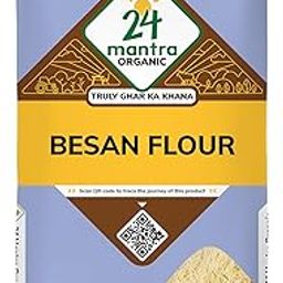 24 Mantra Organic Besan/Gram Flour/Besan Pindi - 500gms | Pack of 1 | 100% Organic | Chemical Free & Pesticides Free | Uniform Particle Size | Unadulterated-image-3