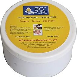 BIG Pure Industrial Hand Cleaner 400 gm (Pack of 2) German Formulation to remove Grease, Oil, Hand Moisturizing,Heavy Duty hands Cleaning Solution, Solvent Free,Effective to remove Printing inks.-picture-23