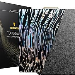 Vokelater 3D Printer Build Plate Black PEI + Satin Texture Sheet for Bambu Lab X1/X1C/X1E/P1P/P1S/A1, Dual Texture 257x257mm, Flexible Spring Steel Hot Bed Platform Sheet with Enhanced Adhesion-19