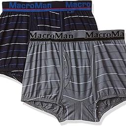 Stripe Design Mini Trunk for Men | 100% Cotton Fabric | Outer Elastic | Pack of 2-46