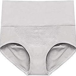 Women's Cotton High Waist Full Coverage Briefs Ladies Underwear (in, Alpha, XL, Regular, Gray)-image-27