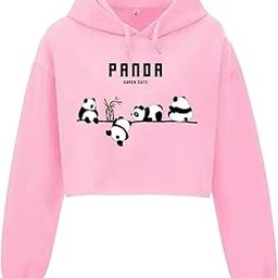 NinfinWomen and Girls Crop Hoodie,PandaSuper cat Lavander Styles Woman Anime cropFor Winters-image-37