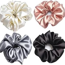 MOOLYAVAAN PRODUCTS Satin Silk Accessories for Women Hair Girls Ponytail Holders Hair Ties For Thick Curl Hair Bracelet Hair Tie Multi Color-15