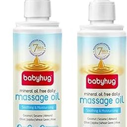 Pack of 2 - Babyhug Mineral Oil Free Daily Massage Oil, 200 ml each, Total 400ml-image-47