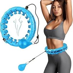 COMFYPOT Adjustable Smart Hula Hoop for Women & Men – 360° Waist Fitness Ring with Weight Ball, Ideal for Home Workout-picture-7