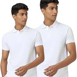 Men's Cotton Solid Half Sleeves Polo T- Shirt-picture-12