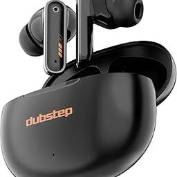 Dubstep Buzz X9 Wireless Earbuds, 60hrs Playtime, 13mm Neodymium Drivers, XBass® Technology, ENC Mics, Type-C Fast Charging (Dark Black)-image-0