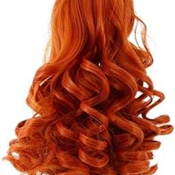 bnf® Dolls Wavy Curly Hair Wig for 18inch American Doll DIY Making 25cm 6-12
