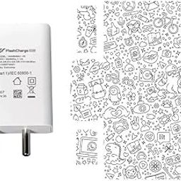 AtOdds - Compatible for Vivo Flash Charger (44W) - Charger/Adapter Skin Wrap (Graffiti38)-picture-30